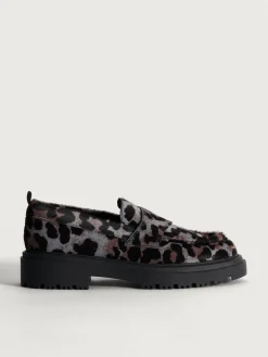 Mujer HOFF Zapato Plano|MOCASÍN SCHOOL ANIMAL PRINT GRIS