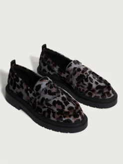 Mujer HOFF Zapato Plano|MOCASÍN SCHOOL ANIMAL PRINT GRIS