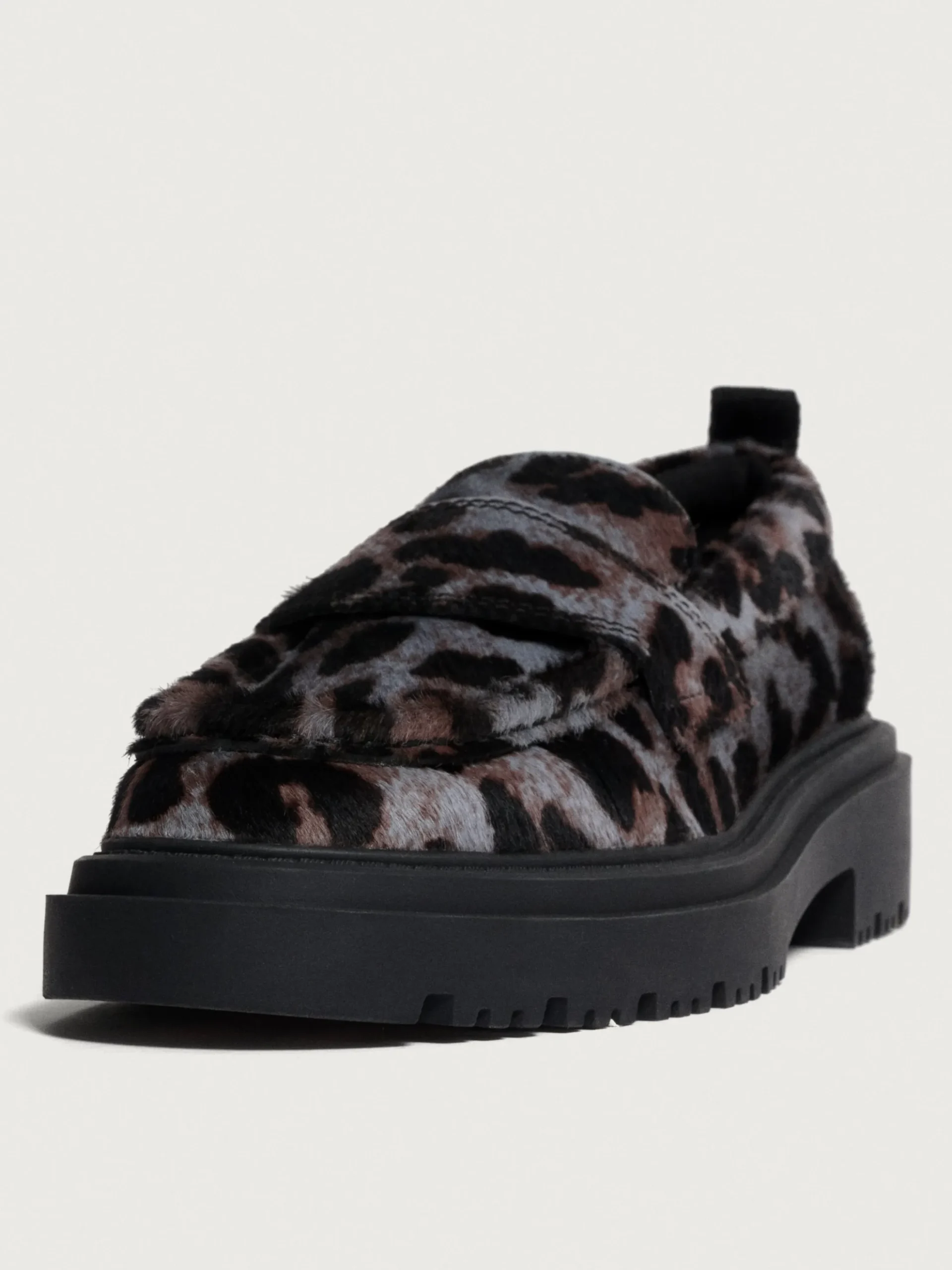 Mujer HOFF Zapato Plano|MOCASÍN SCHOOL ANIMAL PRINT GRIS