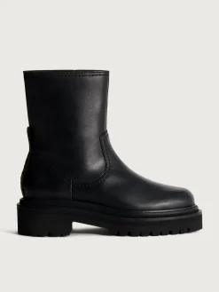 Mujer HOFF Botas Y Botines|OFFICE BLACK LEATHER BOOT