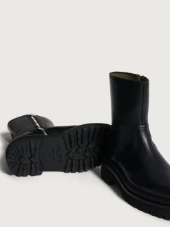 Mujer HOFF Botas Y Botines|OFFICE BLACK LEATHER BOOT