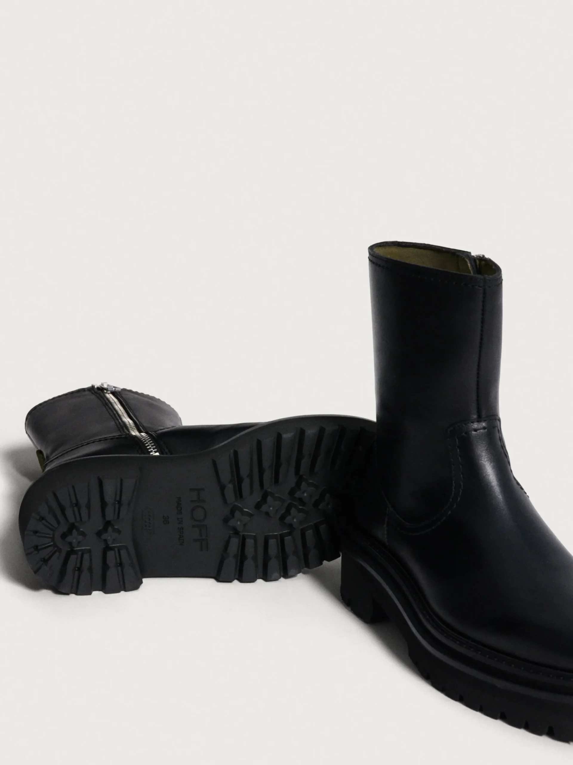 Mujer HOFF Botas Y Botines|OFFICE BLACK LEATHER BOOT