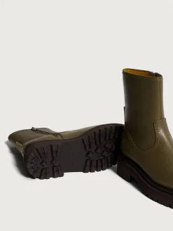 Mujer HOFF Botas Y Botines|OFFICE GREEN LEATHER BOOT