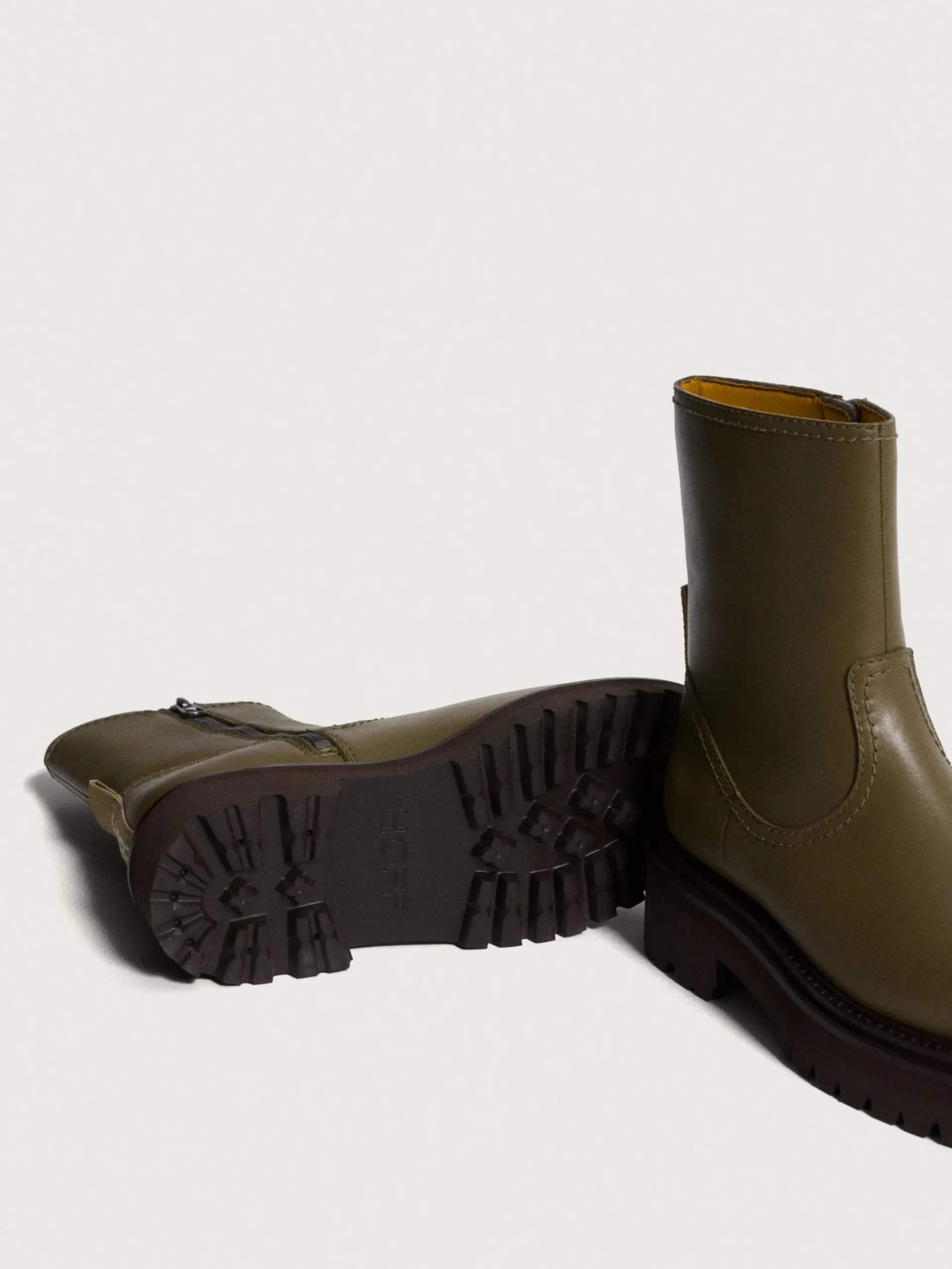 Mujer HOFF Botas Y Botines|OFFICE GREEN LEATHER BOOT