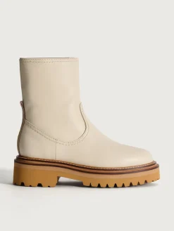 Mujer HOFF Botas Y Botines|OFFICE OFF WHITE LEATHER BOOT