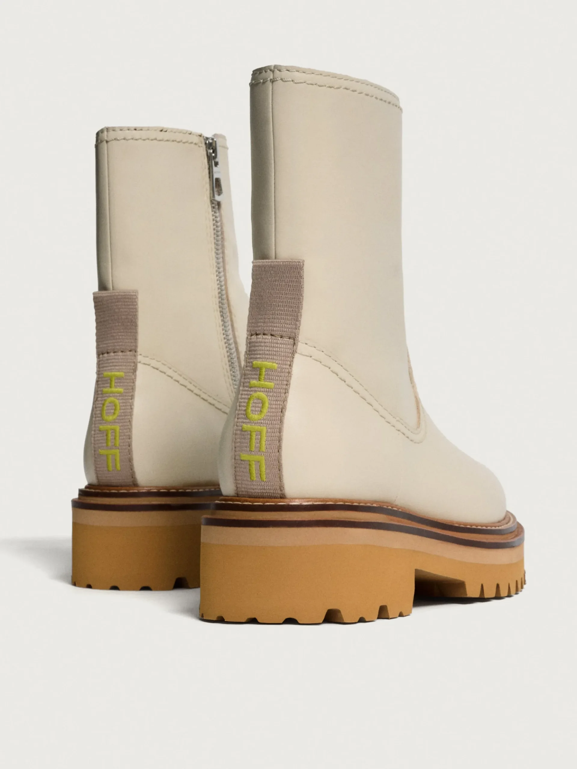 Mujer HOFF Botas Y Botines|OFFICE OFF WHITE LEATHER BOOT
